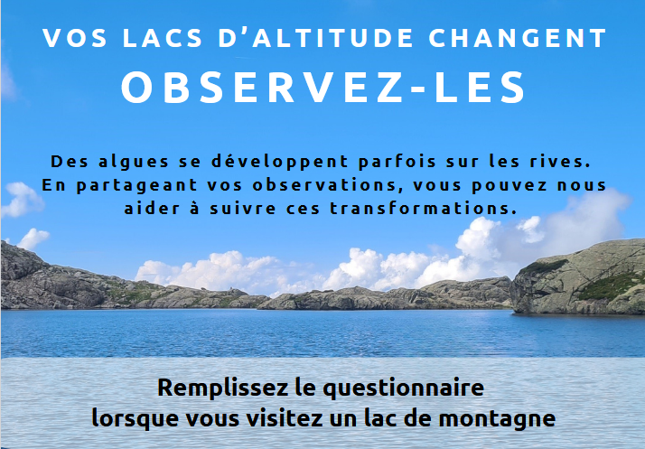 image [Sciences participatives] - Des algues dans les lacs d'altitude ? 