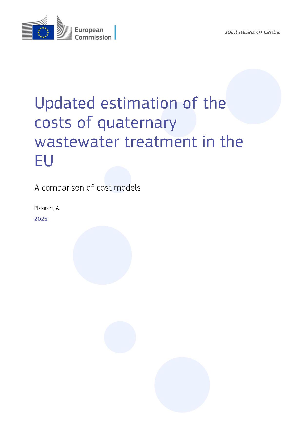 image JRC Publications Repository - Updated estimation of the costs of quaternary wastewater treatment in the EU