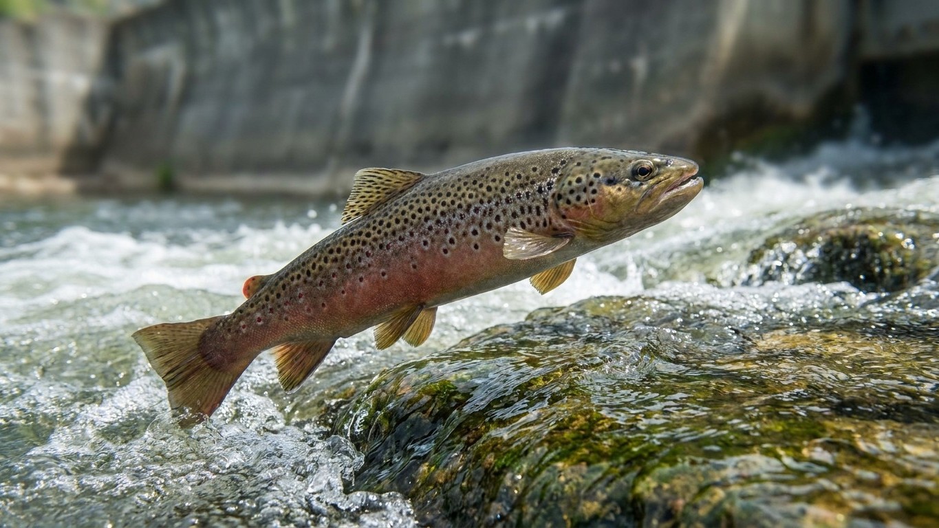 image On a dépensé des millions en passes à poissons sur les barrages français : après une dizaine d’obstacles, moins de 3 % des poissons passent encore