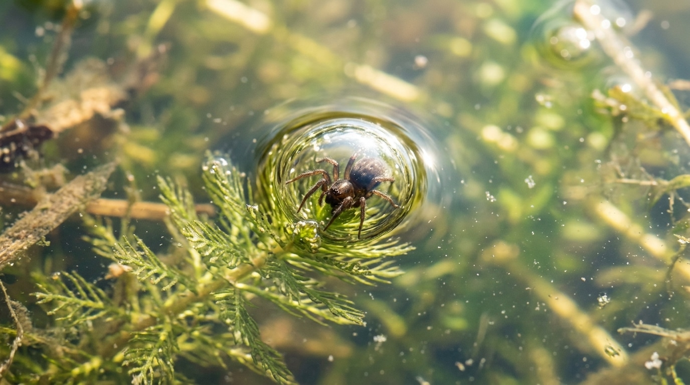 image On pensait qu’aucune araignée ne pouvait vivre sous l’eau : des chercheurs ont mesuré le mécanisme qui permet à l’une d’elles de défier cette règle