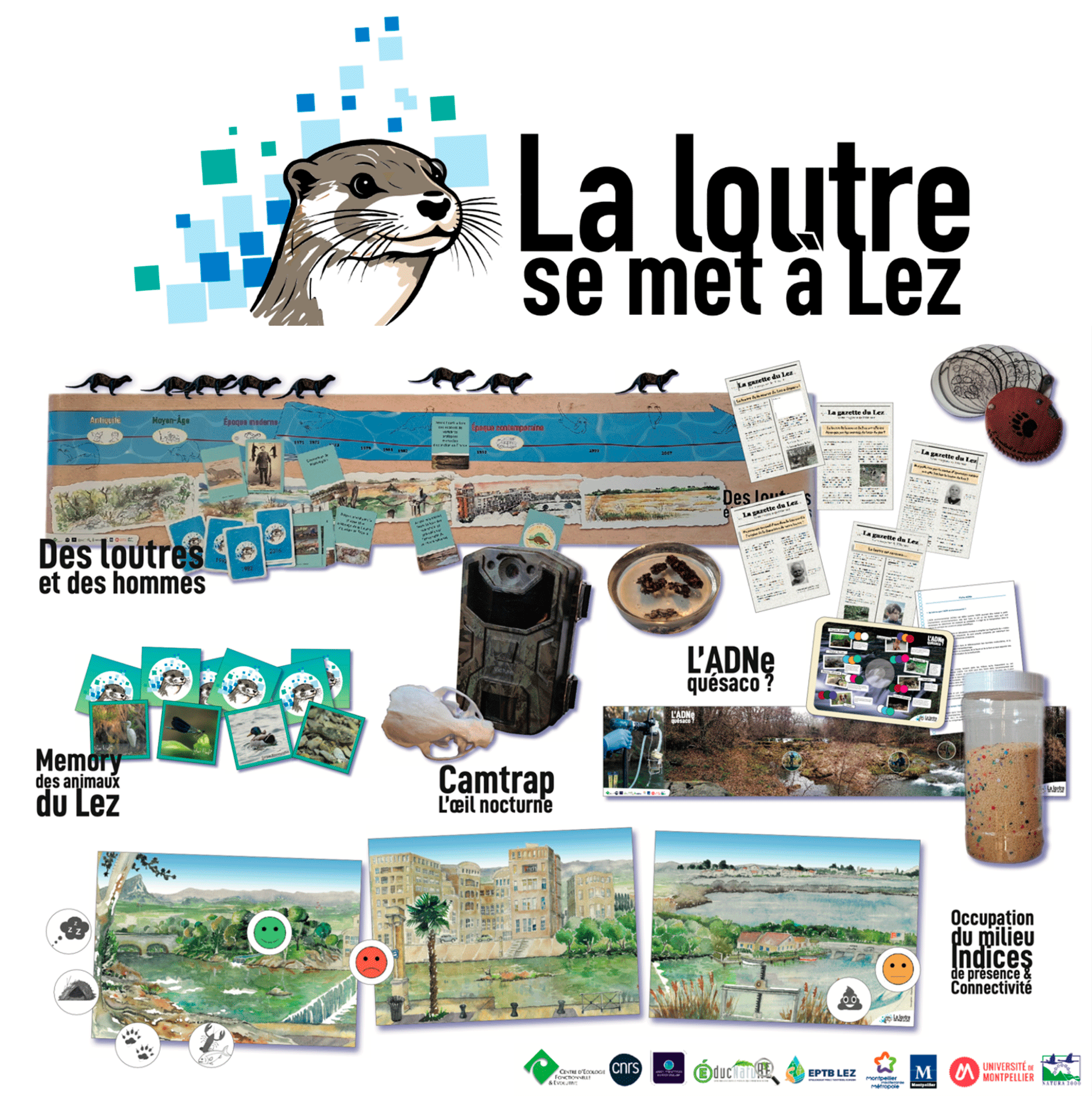 image Médiation scientifique autour de la préservation des zones humides : le bassin versant du Lez (Montpellier, France) et la loutre d’Europe (Lutra lutra) comme cas d’étude 