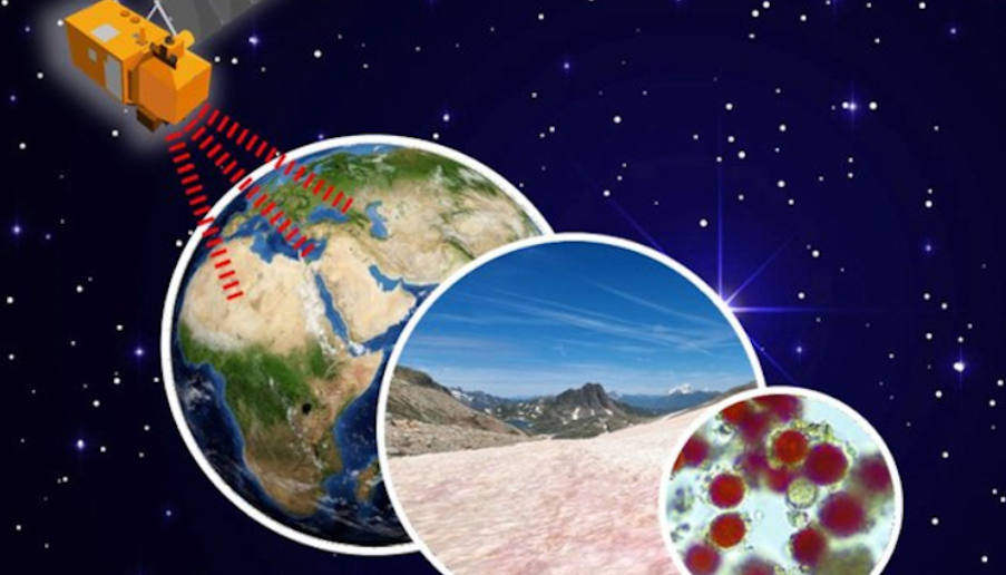 image Le sang des glaciers cartographié par détection satellitaire